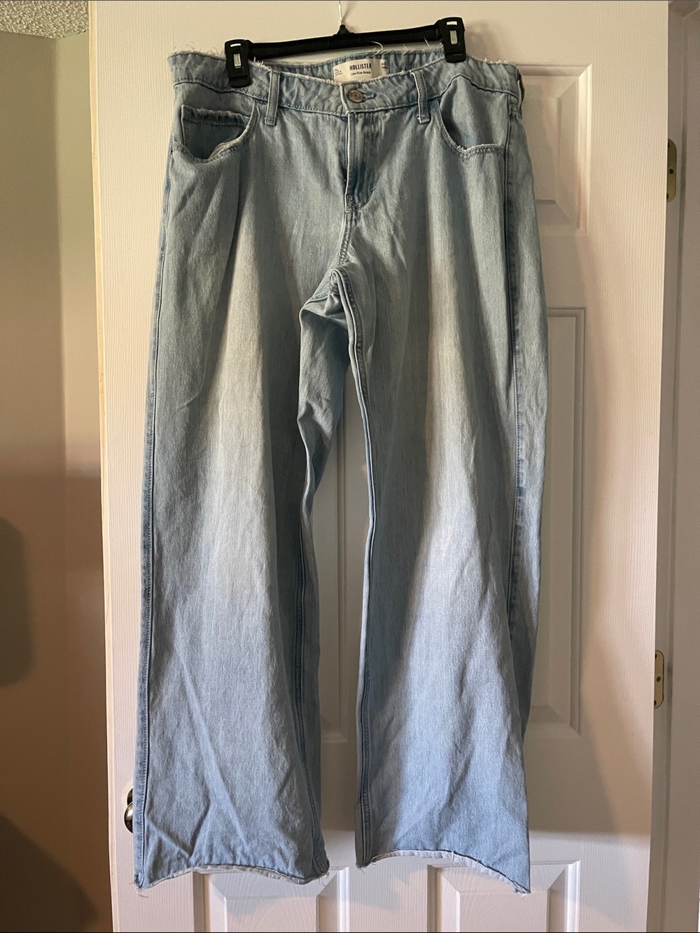 Hollister Light Wash Wide-Leg Jeans